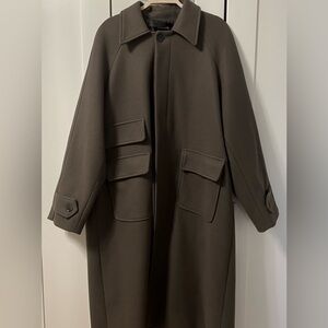 Brown Coat with Pockets